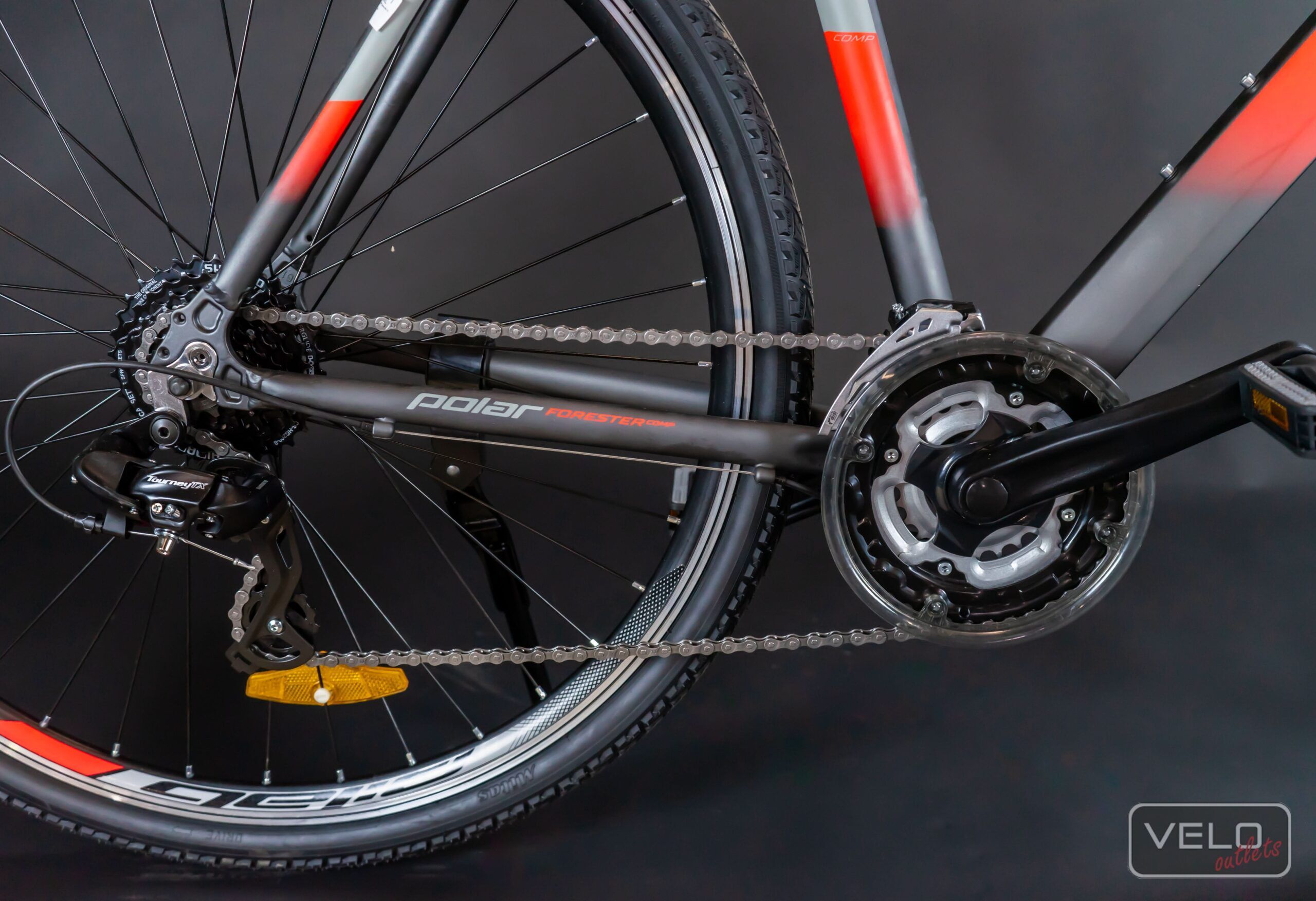 Polar Forester Comp 28″ grey/red