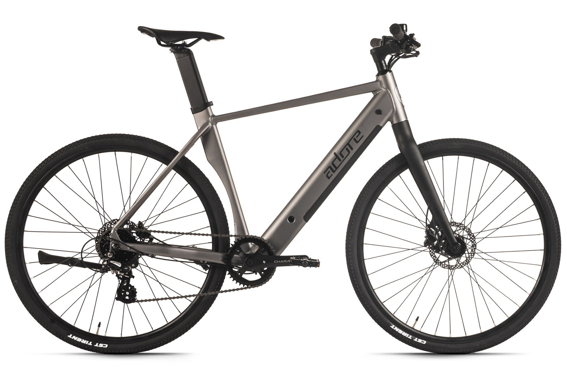 Adore E-Urban Bike UBR-770 28″ Stahlgrau Matt